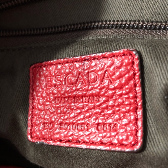 Escada red handbag - Picture 2 of 4